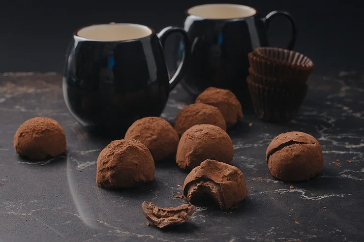 Kaffee-Haselnuss-Trüffel